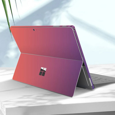 Autocolant de vinil decolorare pentru Microsoft Surface Pro 9/8/7/6/5/4/3 Surface Pro X Go 3/2 capacul spate decalcomania pentru corp Protector de piele
