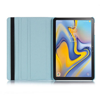 Въртящ се на 360 градуса PU кожен калъф за Samsung Galaxy Tab Advanced 2 10,1 инча SM-T583, флип стойка Smart Tablet Cover Shell