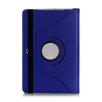 360 grādos rotējošs PU ādas apvalks Samsung Galaxy Tab Advanced 2 10,1 collas SM-T583, apgriežams statīvs, viedais planšetdatora vāciņš