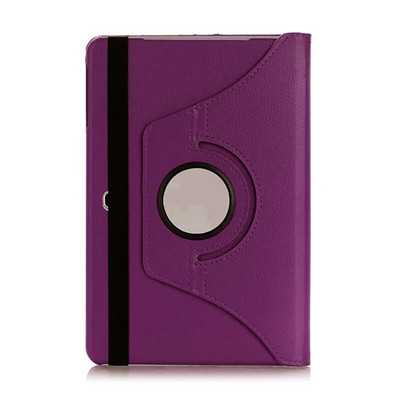 360 grādos rotējošs PU ādas apvalks Samsung Galaxy Tab Advanced 2 10,1 collas SM-T583, apgriežams statīvs, viedais planšetdatora vāciņš