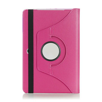 360 grādos rotējošs PU ādas apvalks Samsung Galaxy Tab Advanced 2 10,1 collas SM-T583, apgriežams statīvs, viedais planšetdatora vāciņš