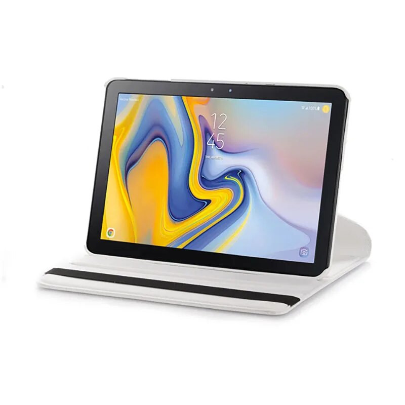 360 grādos rotējošs PU ādas apvalks Samsung Galaxy Tab Advanced 2 10,1 collas SM-T583, apgriežams statīvs, viedais planšetdatora vāciņš