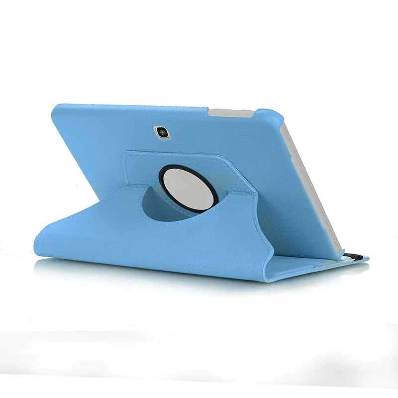 360 grādos rotējošs PU ādas apvalks Samsung Galaxy Tab Advanced 2 10,1 collas SM-T583, apgriežams statīvs, viedais planšetdatora vāciņš