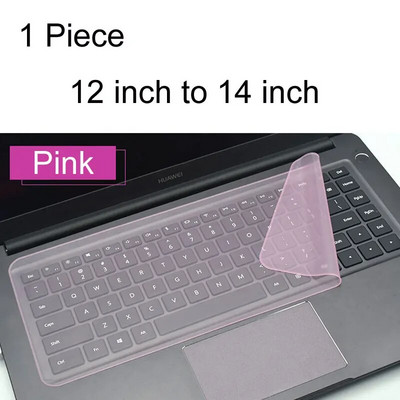 Protector de film universal pentru tastatură pentru laptop, 12 până la 17 inchi, silicon rezistent la apă, rezistent la praf, pentru utilizarea laptopului Macbook