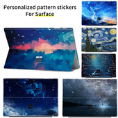 Autocolant de vinil cu model de imprimare color pentru Microsoft Surface Pro 7/6/5/4/3 9/8X Go 2 capacul spate decalcomania pentru corp Protector de piele