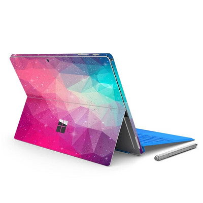 Autocolant de vinil cu model de imprimare color pentru Microsoft Surface Pro 7/6/5/4/3 9/8X Go 2 capacul spate decalcomania pentru corp Protector de piele