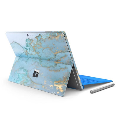 Autocolant de vinil cu model de imprimare color pentru Microsoft Surface Pro 7/6/5/4/3 9/8X Go 2 capacul spate decalcomania pentru corp Protector de piele