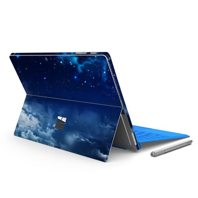 Autocolant de vinil cu model de imprimare color pentru Microsoft Surface Pro 7/6/5/4/3 9/8X Go 2 capacul spate decalcomania pentru corp Protector de piele
