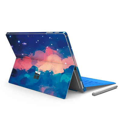 Autocolant de vinil cu model de imprimare color pentru Microsoft Surface Pro 7/6/5/4/3 9/8X Go 2 capacul spate decalcomania pentru corp Protector de piele