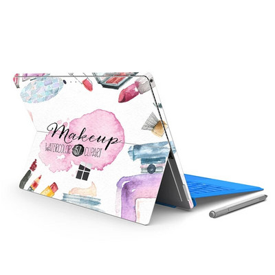 Autocolant de vinil cu model de imprimare color pentru Microsoft Surface Pro 7/6/5/4/3 9/8X Go 2 capacul spate decalcomania pentru corp Protector de piele