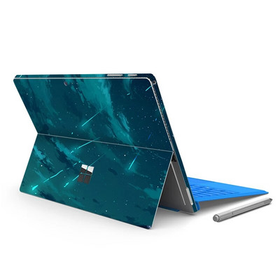 Autocolant de vinil cu model de imprimare color pentru Microsoft Surface Pro 7/6/5/4/3 9/8X Go 2 capacul spate decalcomania pentru corp Protector de piele