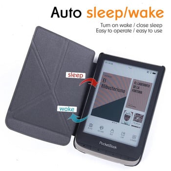 Θήκη για PocketBook 606/616/Pocketbook 627/628/Pocketbook 632/633 Color - Origami Stand Protective Cover with Auto Sleep/Wake