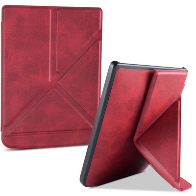 PocketBook 606/616/Pocketbook 627/628/Pocketbook 632/633 krāsainais futrālis — Origami statīva aizsargvāciņš ar automātisku miega režīmu/pamošanos