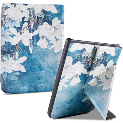 PocketBook 606/616/Pocketbook 627/628/Pocketbook 632/633 krāsainais futrālis — Origami statīva aizsargvāciņš ar automātisku miega režīmu/pamošanos