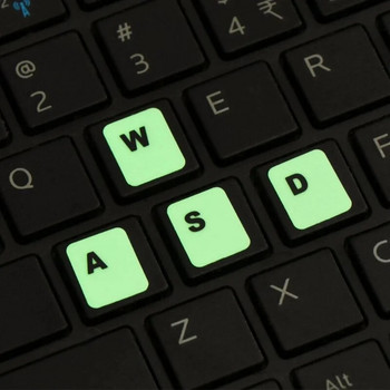 Руски английски стикери за клавиатура Стикер с оформление на буква и азбука Светещ стикер за лаптоп Компютър Инструмент за защита от прах