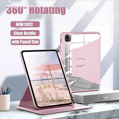 360° rotirajuća torbica za Huawei Matepad Pro 12.6 Matepad 11.5 10.4 Pro 11 10.8 SE 10.1 T10S kožna prozirna maska za Honor Pad 8