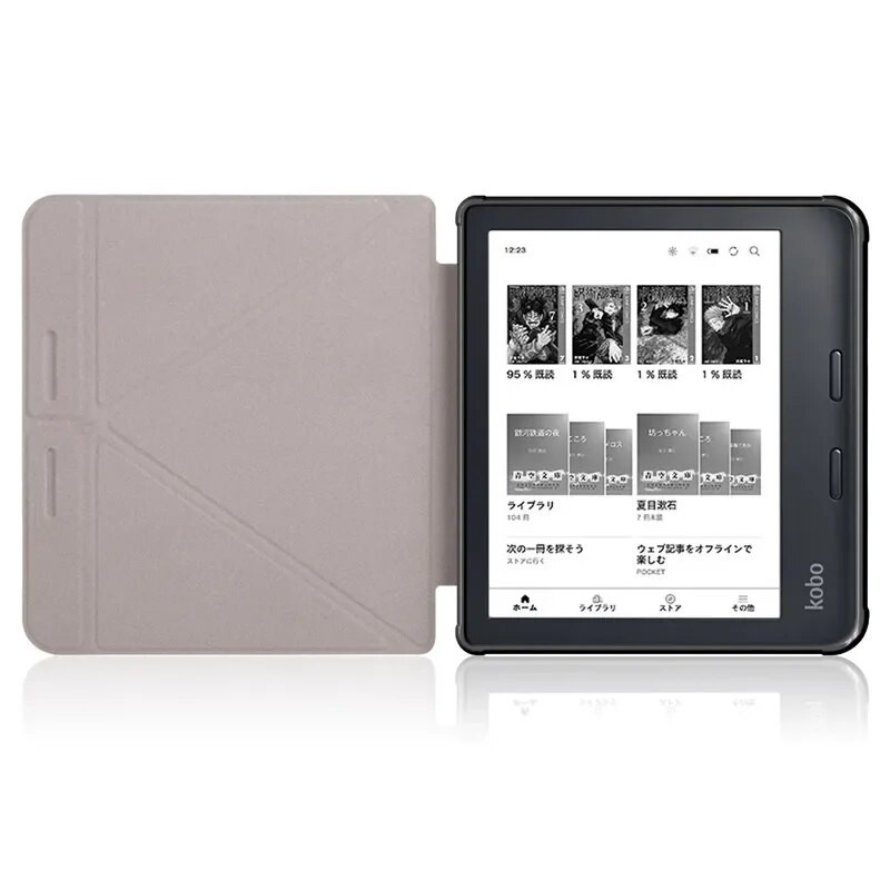 Skirtas Kobo Sage Case 8 colių daugiakampis sulankstomas PU odinis stovo Ereader dangtelis Funda Kobo Sage Cover Case 2021 Wake/Sleep