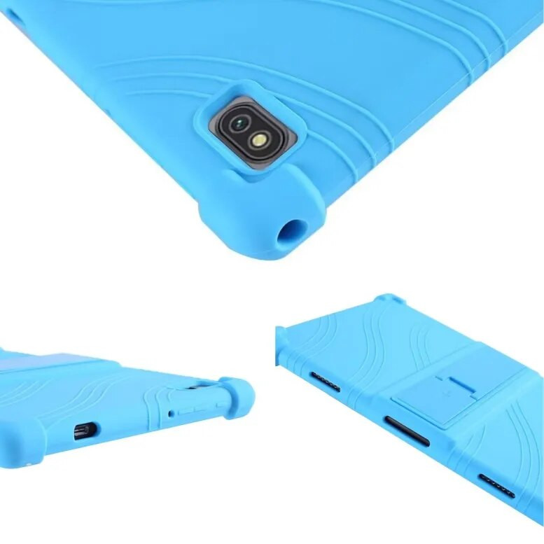 Mīksts silikona vāciņš N-one NPad Air Case Kids Safety 10,1" planšetdatora statīvs Funda ar 4 triecienizturīgiem gaisa spilveniem