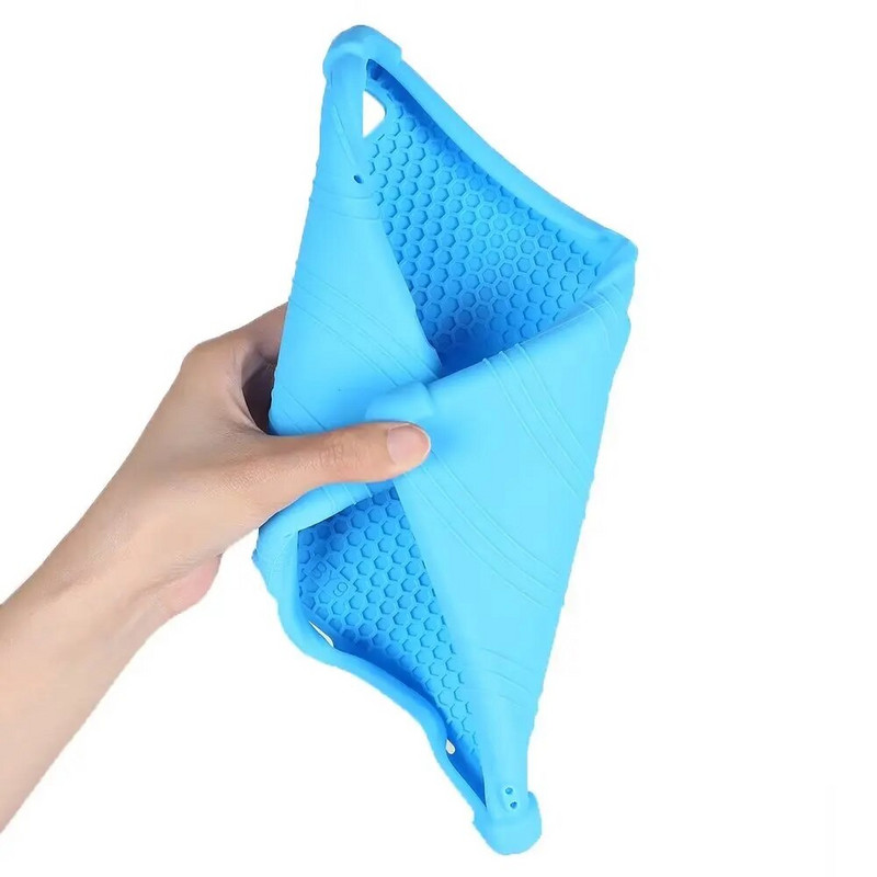 Mīksts silikona vāciņš N-one NPad Air Case Kids Safety 10,1" planšetdatora statīvs Funda ar 4 triecienizturīgiem gaisa spilveniem