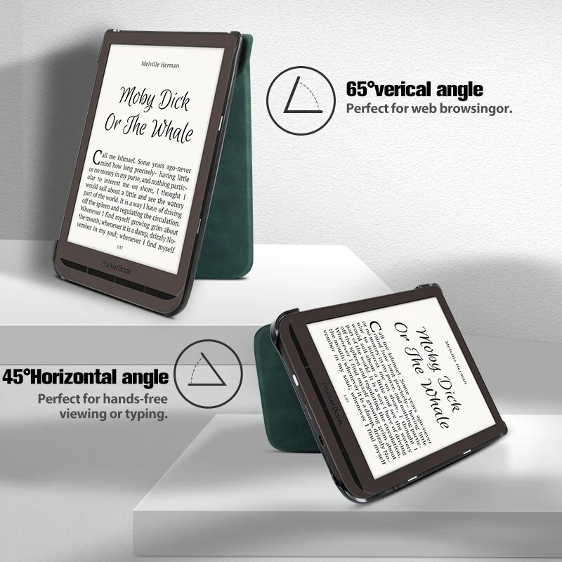 Torbica za PocketBook 740 u boji za Inkpad u boji 7,8 inča, Smart Funda za Pocketbook Inkpad Origami preklopna navlaka PB740 SleepCover