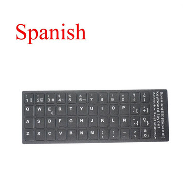 1PC Autocolante multicolore din PVC pentru tastatură Autocolant auto-adeziv Rusă Ucraina Arabă Engleză Ebraică Italiană Spaniolă Autocolant