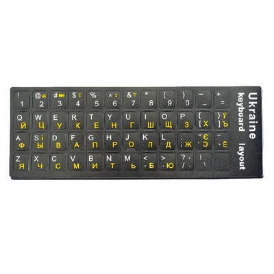 1PC Autocolante multicolore din PVC pentru tastatură Autocolant auto-adeziv Rusă Ucraina Arabă Engleză Ebraică Italiană Spaniolă Autocolant