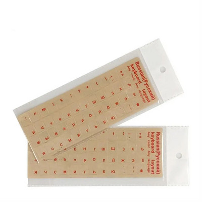 Rusų anglų kalbos skaidrūs klaviatūros lipdukai korėjiečių hebrajų kalbos abėcėlė, skirta kompiuterinių kompiuterių apsaugai nuo dulkių nešiojamojo kompiuterio priedai