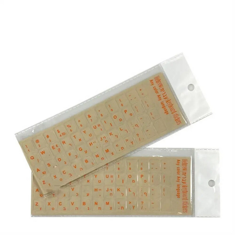 Rusų anglų kalbos skaidrūs klaviatūros lipdukai korėjiečių hebrajų kalbos abėcėlė, skirta kompiuterinių kompiuterių apsaugai nuo dulkių nešiojamojo kompiuterio priedai