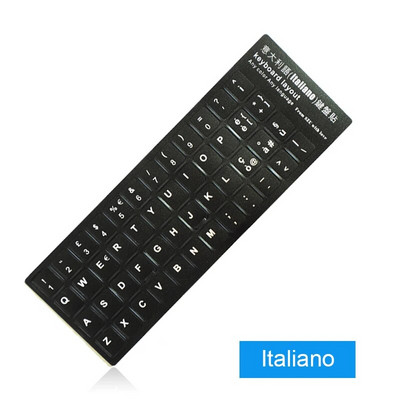 Rusă Engleză Franceză Spaniolă Ucraina Arabă Portugheză Tastatură autocolante pentru laptop PC Standard Letter Layout Tastatură Huse