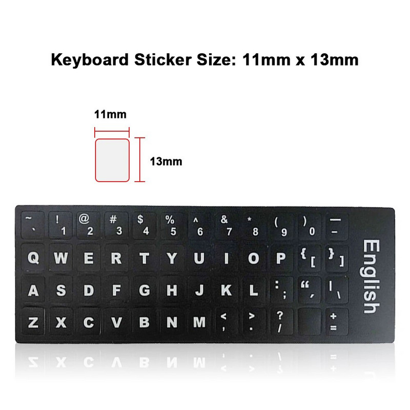 Ρωσικά Αγγλικά Γαλλικά Ισπανικά Ουκρανία Αραβικά Πορτογαλικά αυτοκόλλητα πληκτρολογίου για φορητό υπολογιστή Καλύμματα πληκτρολογίου με διάταξη τυπικού γράμματος