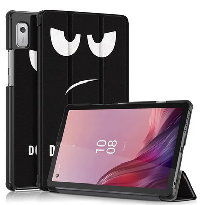 Husă pentru tabletă Lenovo Tab M9 9" cu suport pliat în trei, funda magnetică din piele PU pentru husă Lenovo TB310FU Smart Sleep/Wake-up
