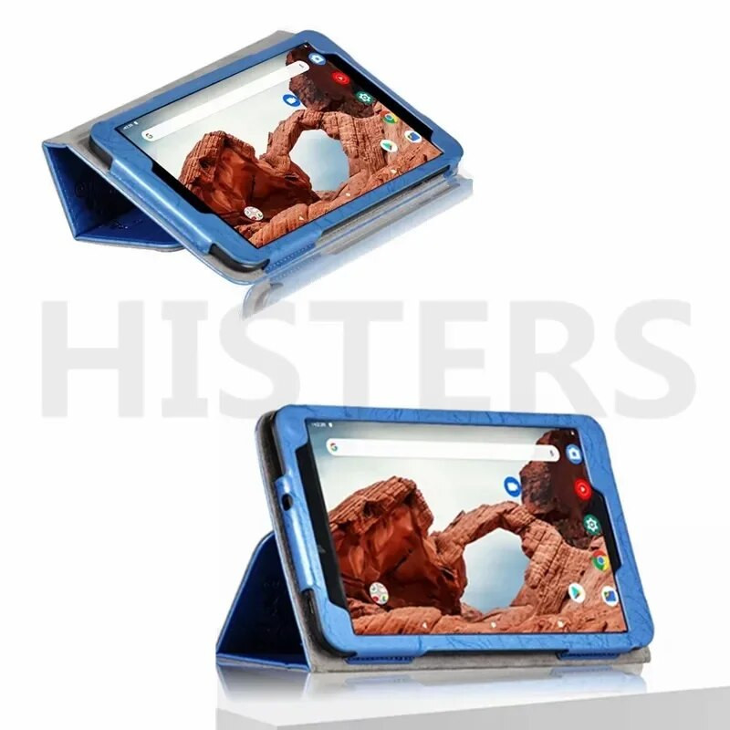 Ανάγλυφη βάση για PRITOM Tronpad M7 / P7 Plus 7" Μαγνητική θήκη για tablet PC με λουράκι χεριού