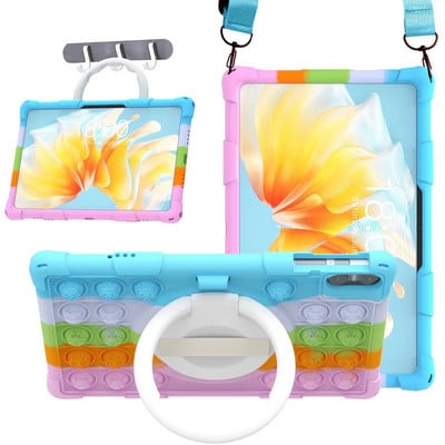 Za Teclast T40 Air10.4 T50 Pro M40 Plus Pro Air M50 Pro P30S Air P20S P40S Tablet Case Silicon Soft Kids Pen Holder Safe Cover