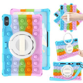 Push Bubble Case priekš Teclast T40 Air 2023 10,4 collu planšetdatora aizsargvāciņš T40Air 10,4 collu apvalka rotējošs statīvs Triecienizturīgs Funda