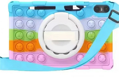 Push Bubble Case priekš Teclast T40 Air 2023 10,4 collu planšetdatora aizsargvāciņš T40Air 10,4 collu apvalka rotējošs statīvs Triecienizturīgs Funda