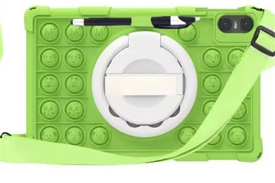 Push Bubble Case priekš Teclast T40 Air 2023 10,4 collu planšetdatora aizsargvāciņš T40Air 10,4 collu apvalka rotējošs statīvs Triecienizturīgs Funda