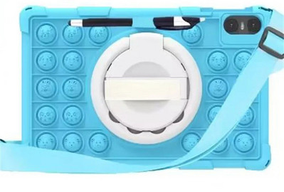 Push Bubble Case priekš Teclast T40 Air 2023 10,4 collu planšetdatora aizsargvāciņš T40Air 10,4 collu apvalka rotējošs statīvs Triecienizturīgs Funda