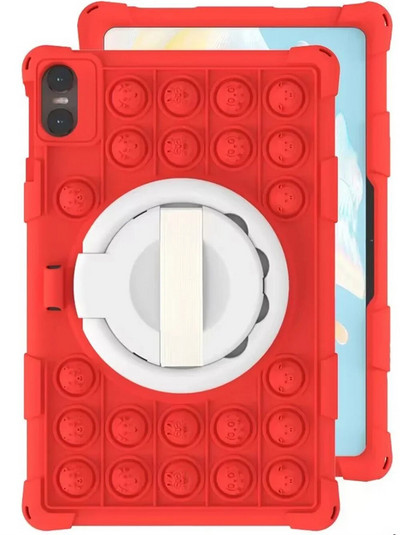 Push Bubble Case priekš Teclast T40 Air 2023 10,4 collu planšetdatora aizsargvāciņš T40Air 10,4 collu apvalka rotējošs statīvs Triecienizturīgs Funda