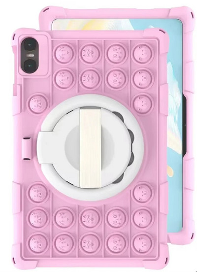 Push Bubble Case priekš Teclast T40 Air 2023 10,4 collu planšetdatora aizsargvāciņš T40Air 10,4 collu apvalka rotējošs statīvs Triecienizturīgs Funda