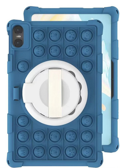 Push Bubble Case priekš Teclast T40 Air 2023 10,4 collu planšetdatora aizsargvāciņš T40Air 10,4 collu apvalka rotējošs statīvs Triecienizturīgs Funda