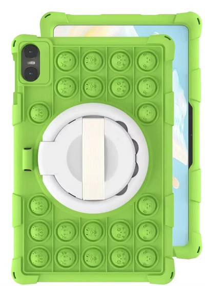 Push Bubble Case priekš Teclast T40 Air 2023 10,4 collu planšetdatora aizsargvāciņš T40Air 10,4 collu apvalka rotējošs statīvs Triecienizturīgs Funda