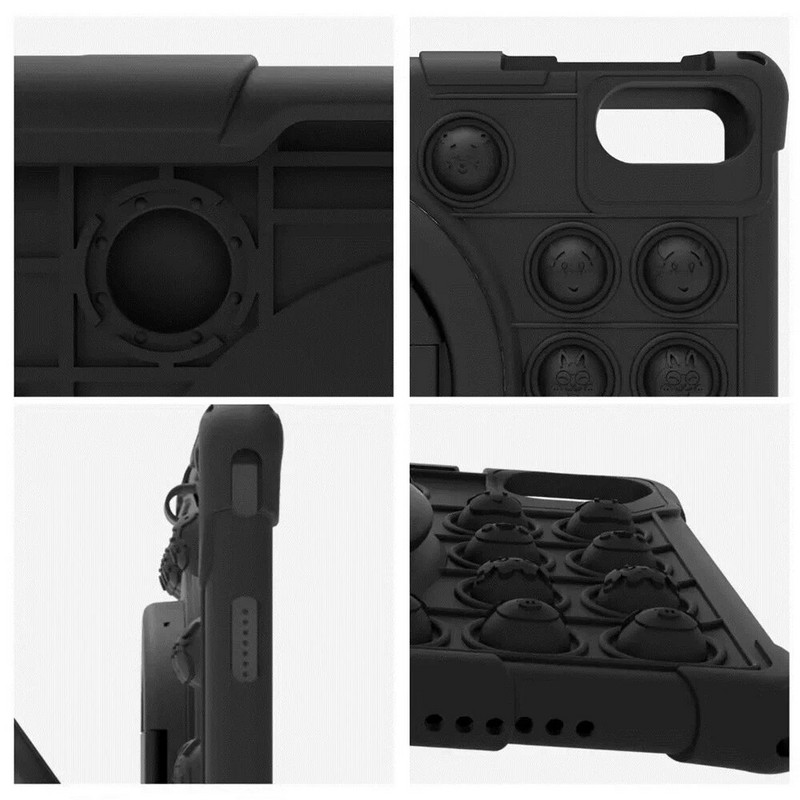 Push Bubble Case priekš Teclast T40 Air 2023 10,4 collu planšetdatora aizsargvāciņš T40Air 10,4 collu apvalka rotējošs statīvs Triecienizturīgs Funda