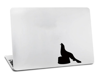 Autocolant de vinil pentru apple macbook air 11 13 inch pentru Mac Pro Retina 13 15 husă de piei Glow Black decal Pisica Maimuță lup Touch