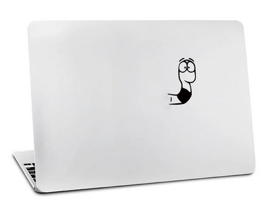 Autocolant de vinil pentru apple macbook air 11 13 inch pentru Mac Pro Retina 13 15 husă de piei Glow Black decal Pisica Maimuță lup Touch