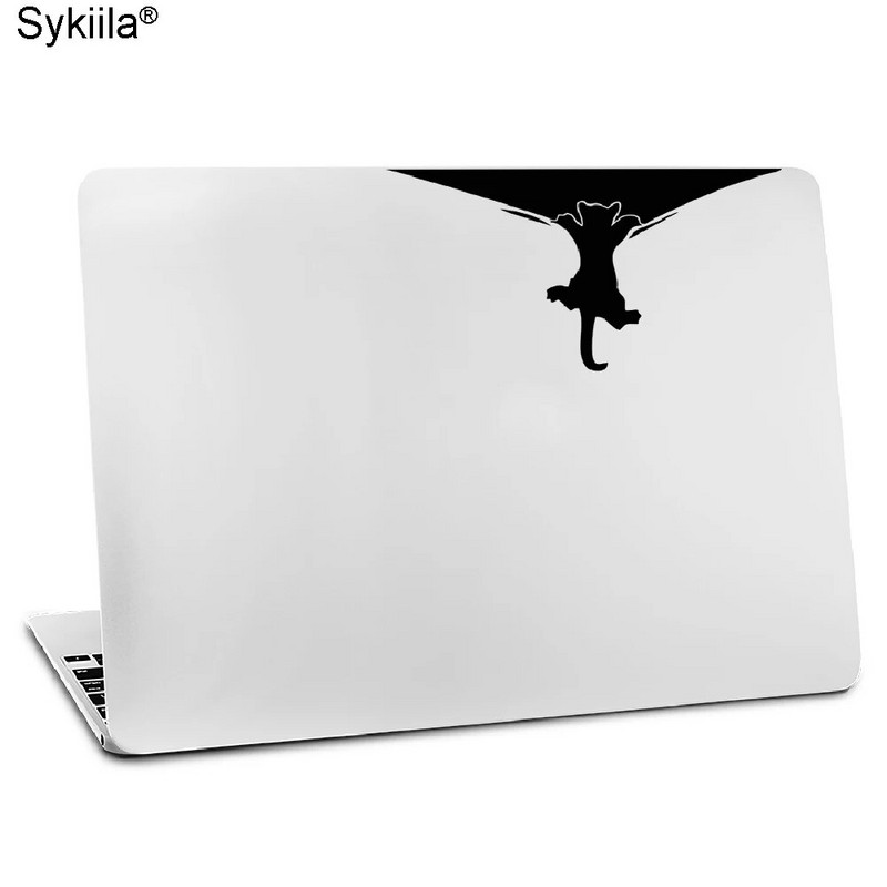 Vinila uzlīme Apple Macbook Air 11 13 collas Mac Pro Retina 13 15 Skins vāciņš Glow Black uzlīme Cat Monkey wolf Touch
