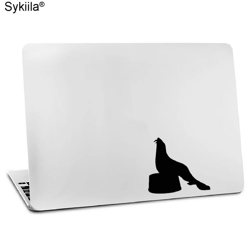 Vinila uzlīme Apple Macbook Air 11 13 collas Mac Pro Retina 13 15 Skins vāciņš Glow Black uzlīme Cat Monkey wolf Touch