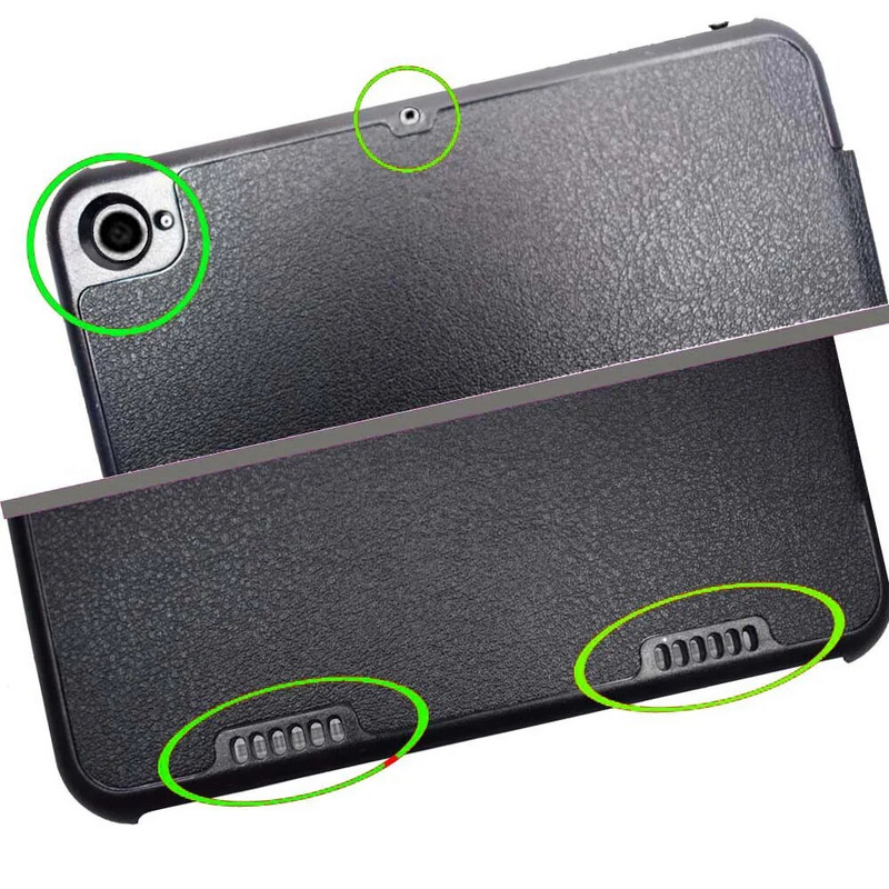 Mipad 2 Mipad 3 tahvelarvuti kaaneümbris üliõhukese magnetiga kokkuklapitava alusega Xiaomi Mi Pad 2 3 (7,9 tolli) Flip pu nahast raamatukaanele