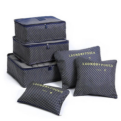 6 tk reisihoiukoti komplekt Kaasaskantav kokkupandav pagasihoidja jalanõude jaoks Pakkimine riided Korralik korraldaja riidekapp kohvrikott