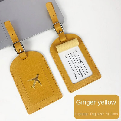 Etichetă pentru bagaje din piele PU pentru bagaje creativă cu gel de siliciu Suport de identificare pentru valiză Etichete de îmbarcare Etichetă portabilă Accesorii de călătorie
