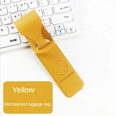 Etichetă pentru bagaje din piele PU pentru bagaje creativă cu gel de siliciu Suport de identificare pentru valiză Etichete de îmbarcare Etichetă portabilă Accesorii de călătorie